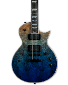 ESP LTD EC-1000 Burl Poplar Electric Guitar Blue Natural Fade