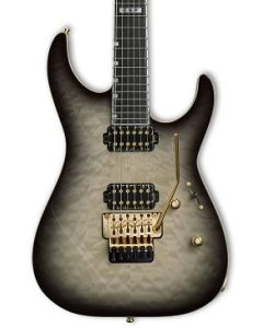 ESP E-II M-II Electric Guitar. Black Natural Burst Quilted Maple