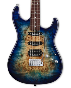 ESP Snapper CTM Electric Guitar. Nebula Blue Burst