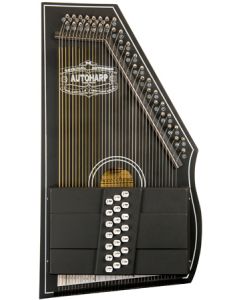 Oscar Schmidt OS73CE 21 Chord Acoustic Electric Auto Harp. Black
