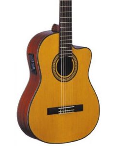 Oscar Schmidt OC11CE Cutaway Acoustic Electric Classical Guitar. Natural Gloss