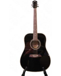 Oscar Schmidt OG2BLH Left Handed Acoustic Guitar. Black