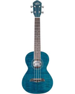 Oscar Schmidt OU2TFTBL Tenor Ukulele.  Trans Blue