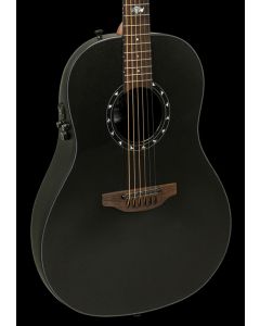 Ovation 1516 Ultra Series Mid-Depth Acoustic-Electric Guitar Pitch Black