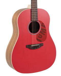 Ovation Applause AAS-69 Jump Series Slope Shoulder Dreadnought Acoustic Guitar Lipstick