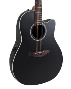 Ovation Applause AB24 Traditional Series Mid-Depth Acoustic-Electric Guitar Black