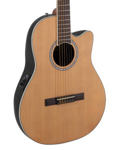 Ovation Applause AB24CS-4S Traditional Series Spruce Classical Mid-Depth Acoustic-Electric Guitar Natural