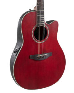 Ovation Applause AB24 Traditional Series Mid-Depth Acoustic-Electric Guitar Ruby Red