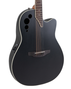 Ovation Applause AE44 Traditional Series Mid-Depth Acoustic-Electric Guitar Black