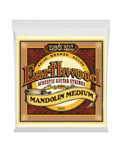 Ernie Ball 2065 Earthwood Medium 80/20 Bronze Loop End Mandolin Strings, .010 - .036
