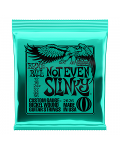 Ernie Ball 2626 Not Even Slinky Nickel Wound Electric Guitar Strings, .012 - .056
