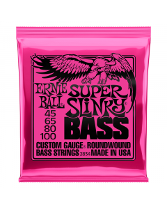 Ernie Ball 2834 Super Slinky Nickel Round Wound Bass Strings, .045 - .100