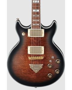 Ibanez AR325QA DBS Artist Solidbody Electric Guitar. Dark Brown Sunburst