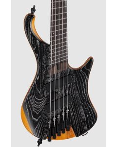 Ibanez EHB1135MS SKL 5 String Electric Bass. Silver Wave Black Low with Bag