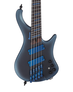 Ibanez EHB5MSBSP MAM Bass Workshop 5 String Electric Bass. Midnight Arctic Ocean with Bag TGF33