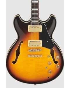 Ibanez JSM10EM TTB John Scofield Signature Semi Hollowbody Electric Guitar. 2 Tone Burst
