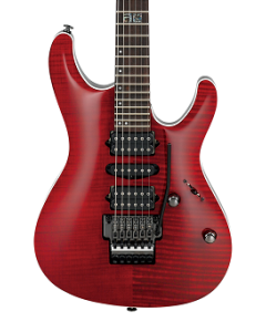 Ibanez KIKO100TRR Kiko Loureiro Signature Prestige Electric Guitar. Transparent Ruby Red TGF33