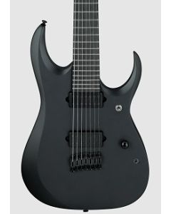 Ibanez RGDRB71 BKF Iron Label 7 String Electric Guitar. Black