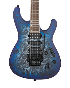 Ibanez S770CZM Solidbody Electric Guitar Cosmic Blue Frozen Matte TGF33