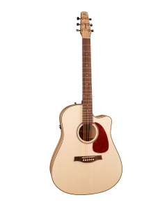 Seagull Performer Cutaway Flame Maple High Gloss Qi Acoustic-Electric Guitar Natural