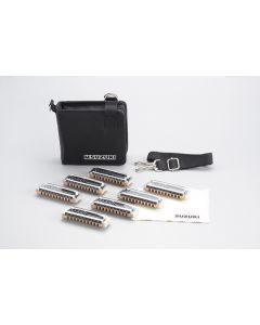 Suzuki M-20-S Manji Harmonica Boxed Set of 7 (C,G,A,D,E,F,Bb)
