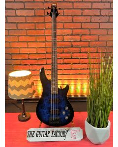 Schecter Guitar Research Omen Elite-4 4 String Electric Bass Guitar See-Thru Blue Burst, 2021 SN1166