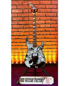 Jackson X Series Dinky DK1 H, Laurel Fingerboard, Skull Kaos (Limited Edition) Demo Model