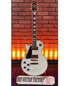 2024 Epiphone Les Paul Custom Left-Handed Electric Guitar Alpine White w/ Hard Case SN0217
