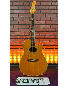 Rare 1990 Fender Montara (Full Flame Maple Model) Acoustic Electric w/ Hard Case SN0127