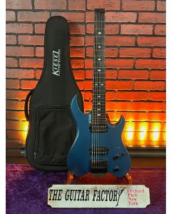 Kiesel Vader 7 Baritone (27" Scale) Neck-Through Pearl Blue Metallic 7 String Headless Electric Guitar w/ DLX Gig Bag SN0120
