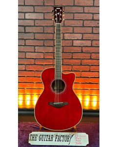 Yamaha FSC-TA TransAcoustic Cutaway Acoustic Electric Guitar Ruby Red SN0126