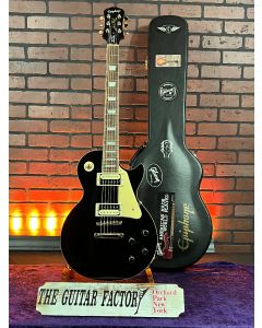2010 Epiphone Les Paul Traditional Pro Limited Edition Ebony (Gloss top with satin back) Electric Guitar w/ Hard Case SN0630