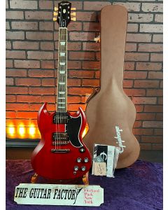 2023 Epiphone "Inspired by Gibson" 1961 Les Paul SG Cherry Electric Guitar w/ Hard Case SN0630