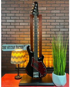 Vintage Gibson Victory Bass Standard, Ebony, Rare, 1982, Custom Pickguard W/Hard Case SN2539