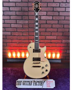 2022 Epiphone Les Paul Custom Blackback Electric Guitar - Antique Ivory - SN0622