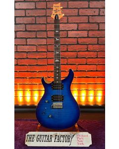 Paul Reed Smith SE Custom 24 Left-Handed Guitar w/ PRS Gig Bag - Faded Blue Burst SN0303