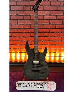 Kramer Striker Figured HSS Electric Guitar, Laurel Fingerboard, Transparent Black Electric Guitar SN0309