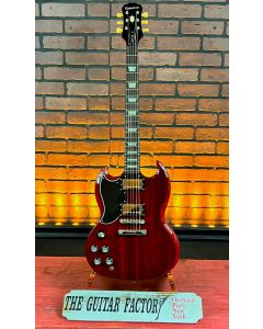 2014 Epiphone SG - G-400 Pro Electric Guitar, Cherry, Left Handed. W/ Hard Case SN5201