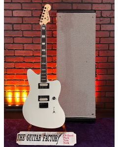 Fender Jim Root Jazzmaster V4, Ebony Fingerboard, Flat White Electric Guitar w/ Hard Case SN0316