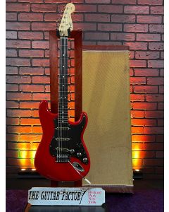 1995 Fender Squier Series Stratocaster Standard (Mexico) Torino Red Electric Guitar - Modified - w/Tweed Case SN0323