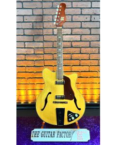Kent Americana 553 by Guyatone - Made in Japan - 60's Vintage Hollowbody Electric Guitar W/Chipboard Case SN0553