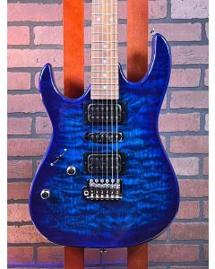 Ibanez GRX70QALTBB Left-Handed Electric Guitar Transparent Blue Burst TGF11
