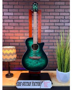 Ibanez AEG70EBH Flamed Maple Top Grand Concert Acoustic-Electric Guitar Emerald Burst TGF11