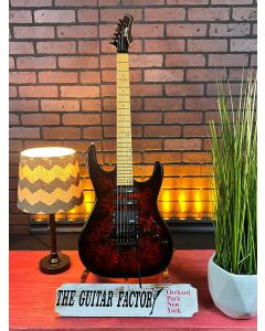90's Vantage 118DT Granite Red on Black Electric Guitar Made in Korea SN1012