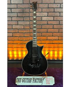 TGF Chop Shop ESP LTD Modified with Tremolo EC-201 "Black Death" Electric Guitar - Satin Black - W/ BAG  SN1028