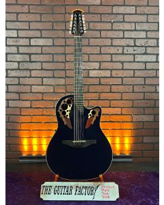 2001 Ovation Adamas W598 12 String Acoustic Electric Guitar Colbalt Blue Carbon Fiber Made in USA w/ Hard Case SN0916