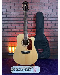 Washburn HD10SCE12 Heritage 10 Series 12-String Acoustic-Electric Guitar w/ GigBag SN0922