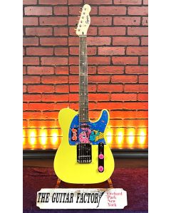 TGF Chop Shop (Graphic Series) Squier Sonic Telecaster "IceCreamcaster" Canary Yellow SN0929