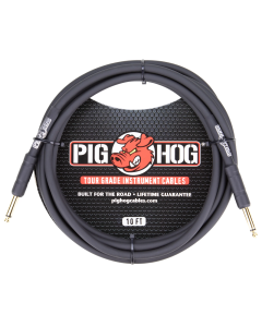Pig Hog 10' 1/4" to 1/4" 8mm Instrument Cable