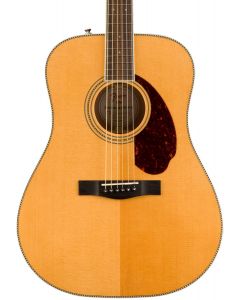 Fender PM-1E Standard Dreadnought Acoustic Guitar. Ovangkol FB, Natural w/case